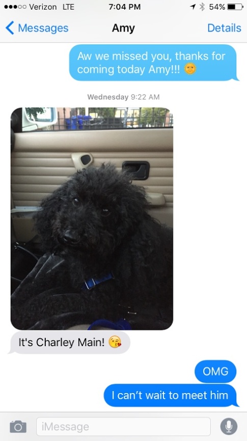 When Teresa called me