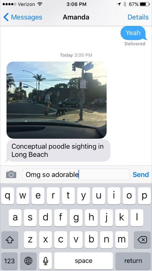 When Teresa called me