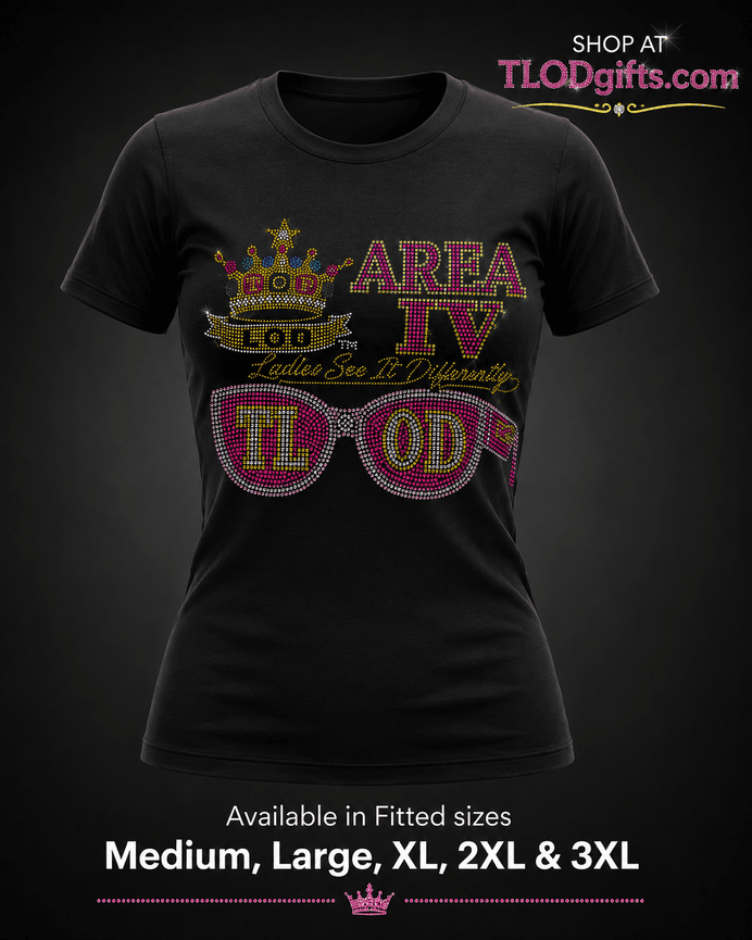 TLOD Area IV Ladies Bling Tee (Black)
