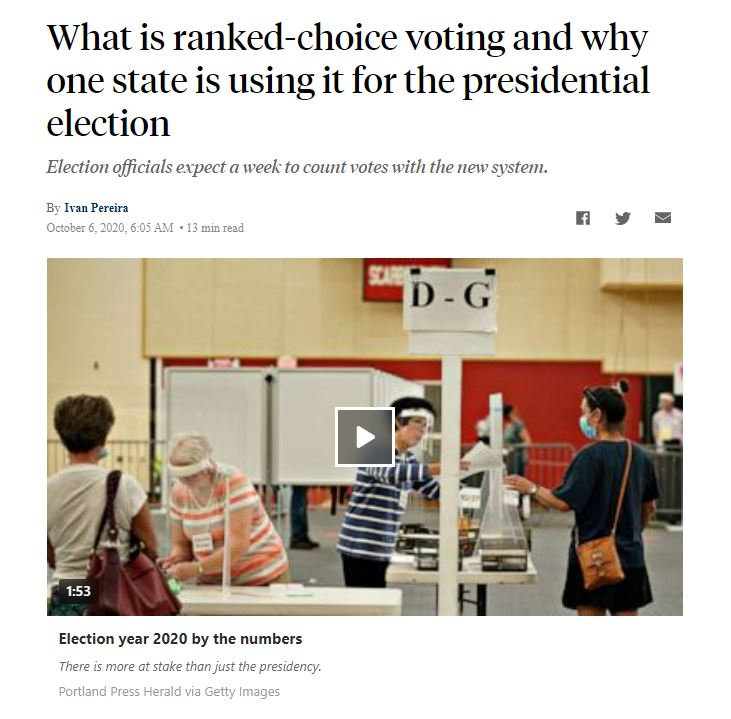 RCVRC on ABC News (Oct. 2020) - Ranked Choice Voting Resource Center