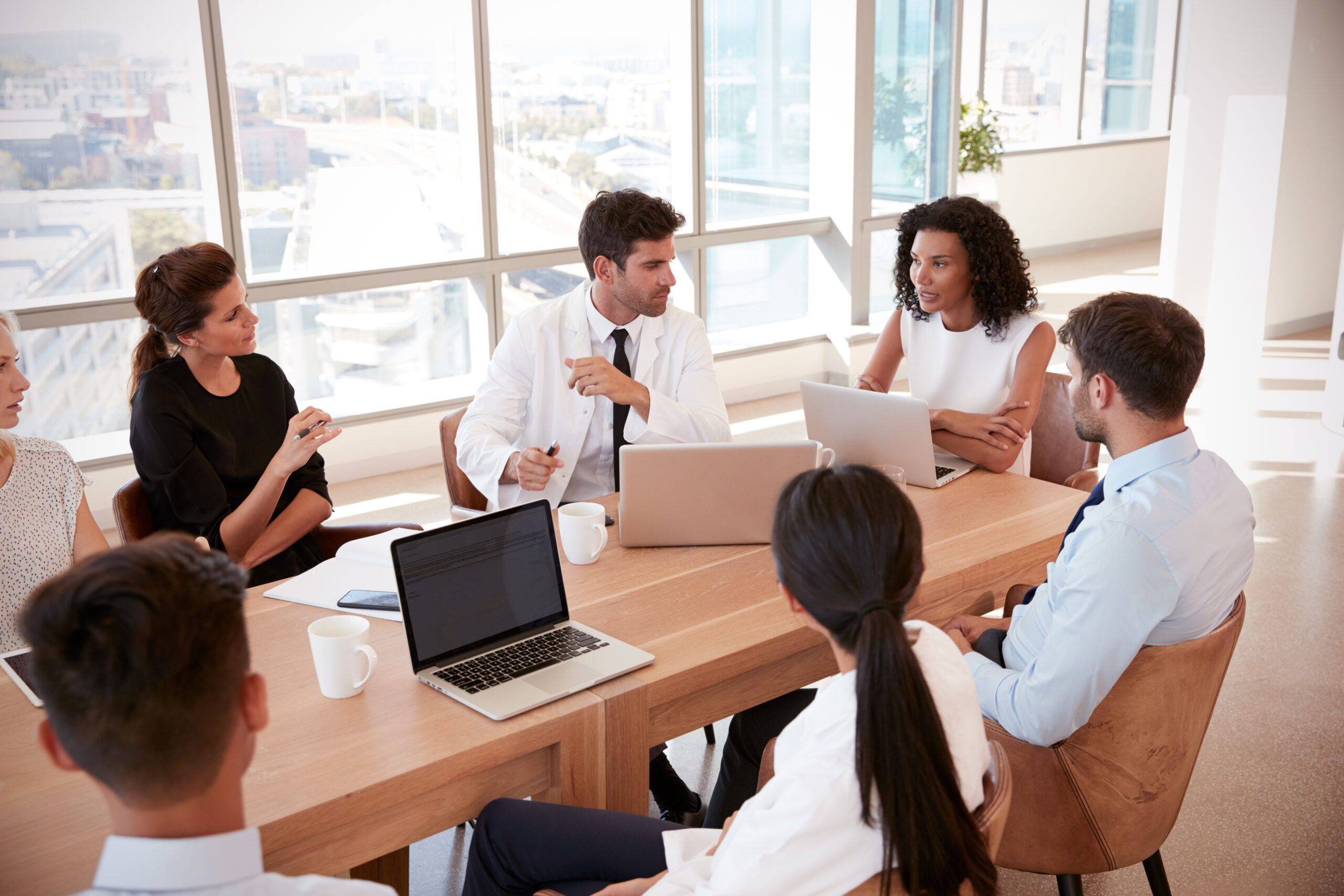 Corporate wellness meeting with a physician in Houston, Texas