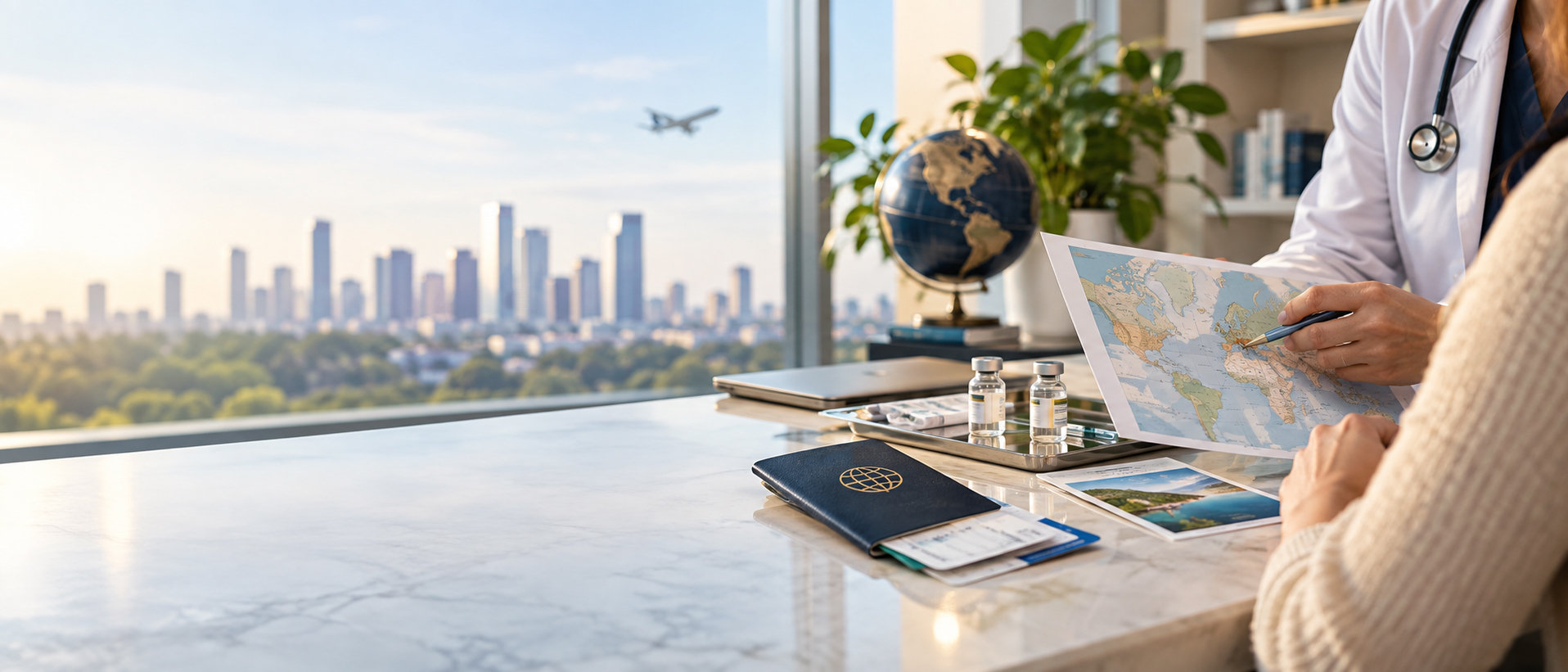 Travel medicine consultation with physician in Houston, Texas