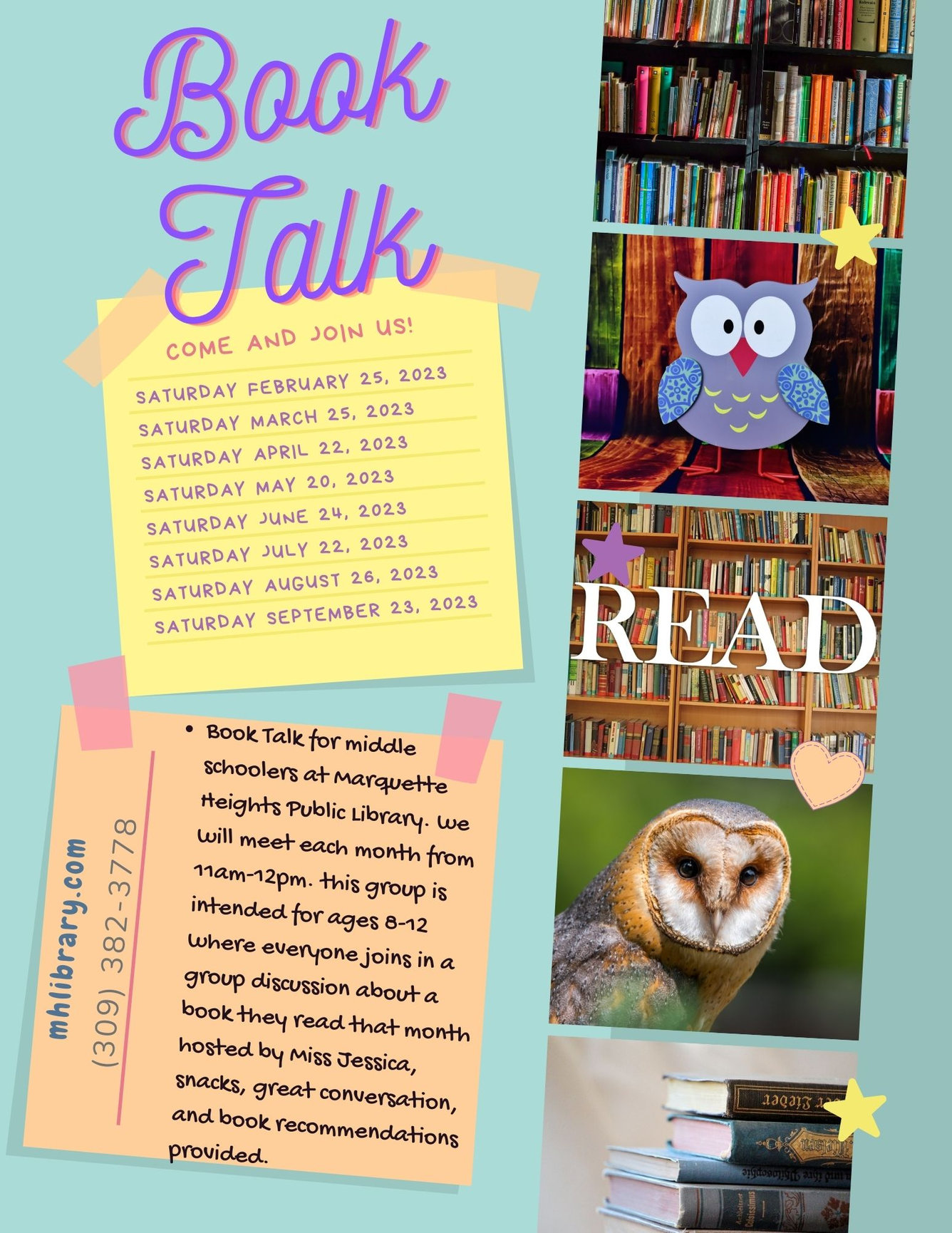 Events and Activities Marquette Heights Public Library