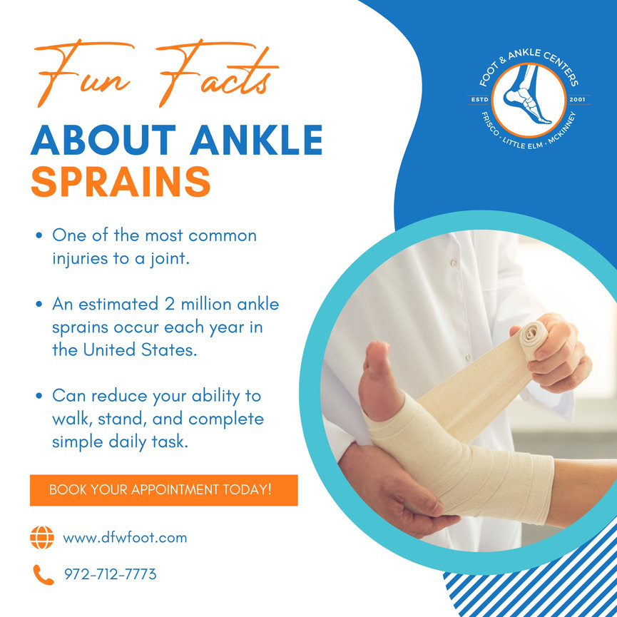 Ankle Sprains Fun Facts In Frisco Little Elm And Mckinney Foot Ankle Sprains Fun Facts In Frisco Little Elm And Mckinney Foot