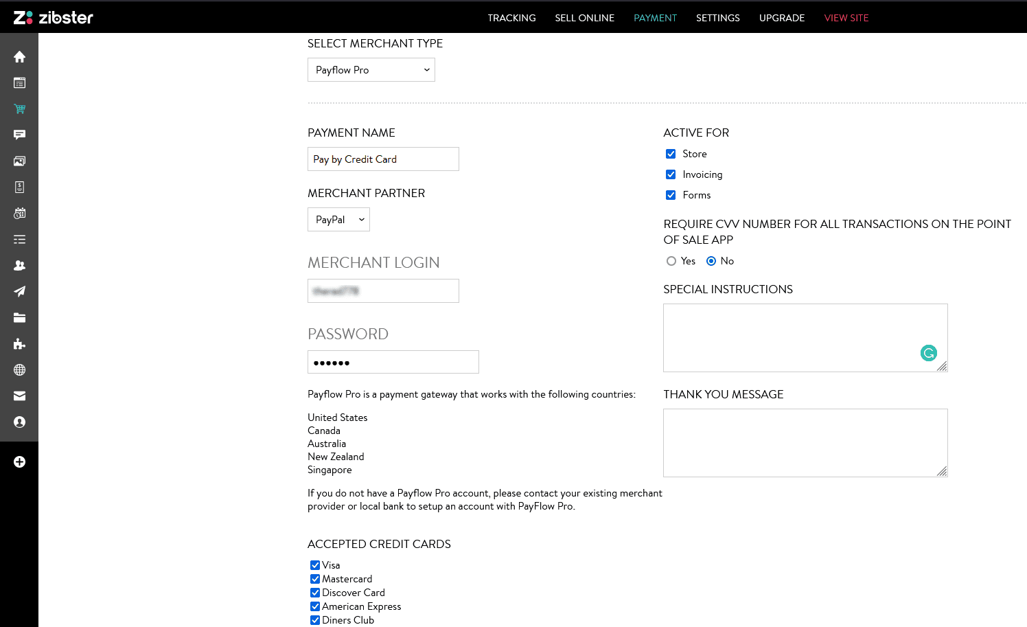 How Do I Setup Payflow Pro as a Merchant? Zibster Knowledge Base
